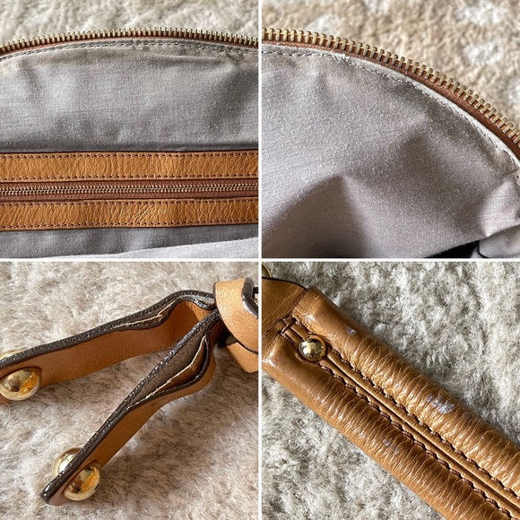 Marc Jacobs Lou Bowler Patchwork Quilted Leather Chain Strap Bag  Tan - Picture 15 of 16